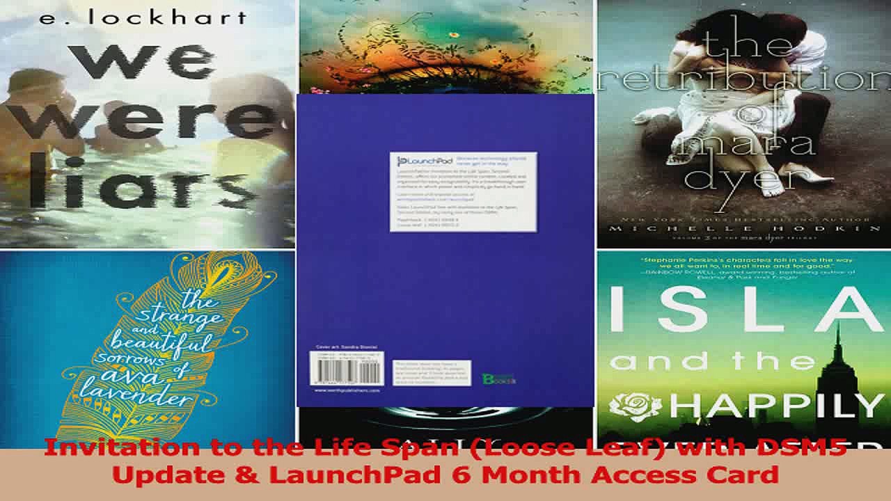 Invitation to the Life Span Loose Leaf with DSM5 Update  LaunchPad 6 Month Access Card Download