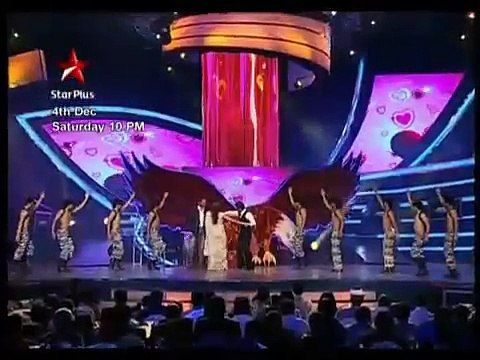 Shoaib and Sania with Shahrukh in star plus show