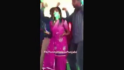 New 2016 punjabi viyah fight with dancer