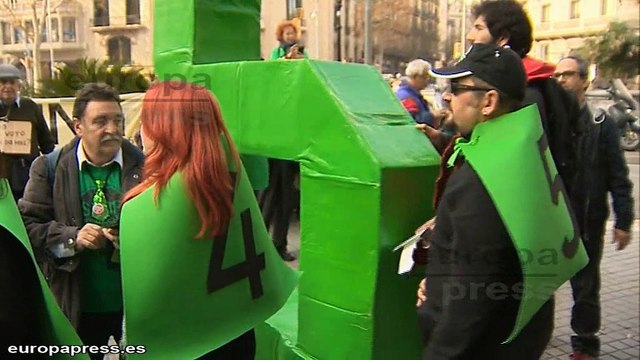 Escrache de la PAH a Albert Rivera