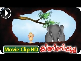Baby Elephant & Monkey - Kinginipoocha - Malayalam Animation [HD]