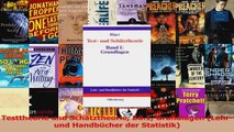Lesen  Testtheorie und Schätztheorie Bd1 Grundlagen Lehr und Handbücher der Statistik Ebook Frei