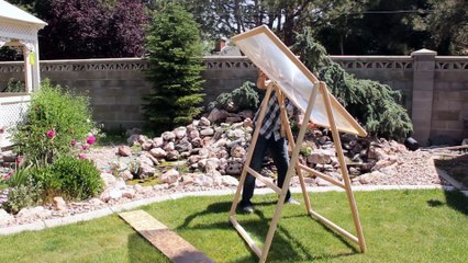 Burning Stuff With 2000ºF Solar Power!!