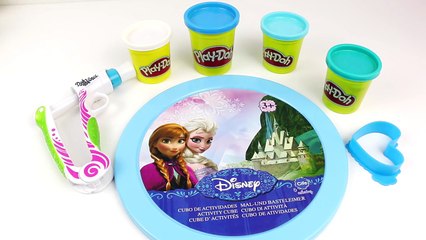 Disney Frozen Elsa Play Doh Hearts Cake Play Doh vinci decoration