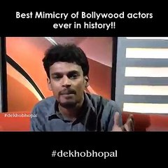 Best Mimicry of Bollywood actors ever in history!!