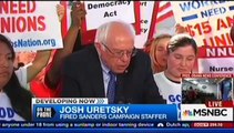 Fired Bernie Sanders' staffer Josh Uretsky speaks to MSNBC on Clinton data access