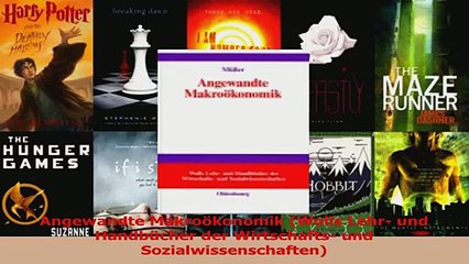 Lesen  Angewandte Makroökonomik Wolls Lehr und Handbücher der Wirtschafts und Ebook Frei