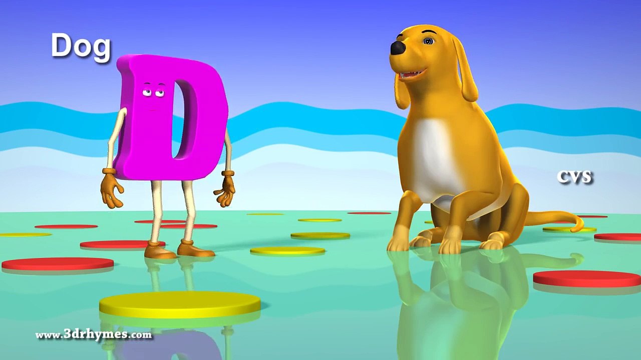 A is for Ant Nursery rhymes 3D Animation ABC Animals Alphabet song for children