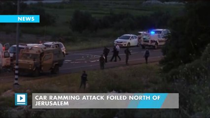 Car ramming attack foiled north of Jerusalem