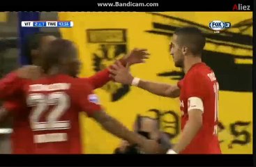 Hakim Ziyech Great Goal Vitesse 2-1 Twente 18-12-2015