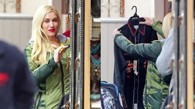 Gwen Stefani Does Some Holiday Shopping at Country Western Store