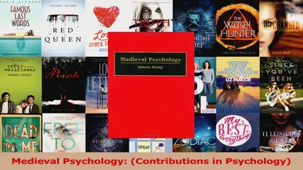 Medieval Psychology Contributions in Psychology Download