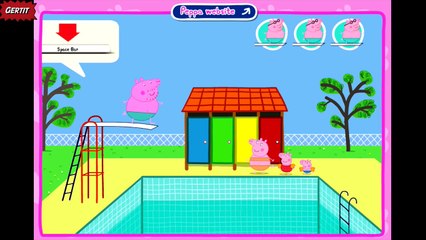 playdoh PEPPA PIG: Peppa's Swimming Pool Episode In English HD! Game For Kids And Girls By GERTIT