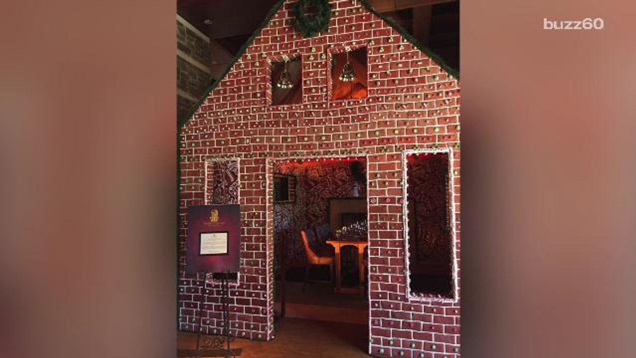 Hotel creates life-size edible gingerbread house you can dine in
