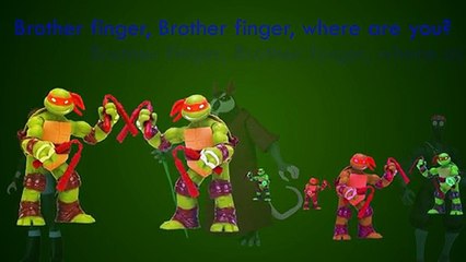 Ninja Turtles Finger Family Songs for Children Daddy Finger Nursery Rhymes Full animated c