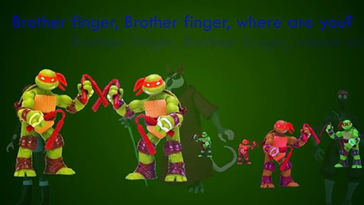 Ninja Turtles Finger Family Songs for Children Daddy Finger Nursery Rhymes Full animated c