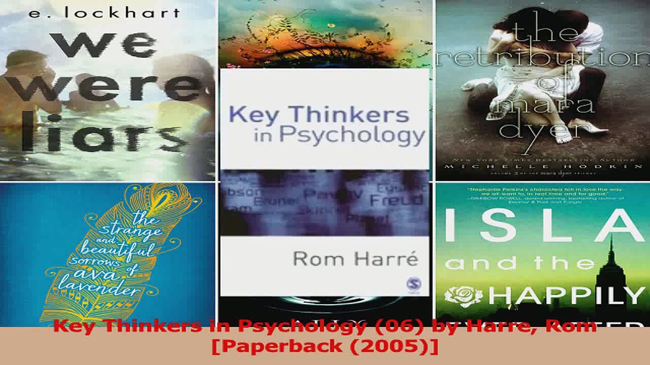 Key Thinkers in Psychology 06 by Harre Rom Paperback 2005 PDF