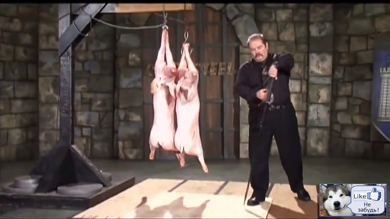 Medieval swords in action