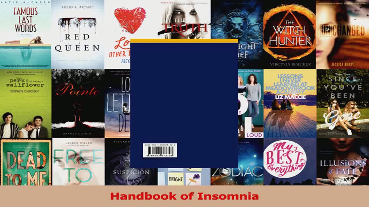 Handbook of Insomnia Download