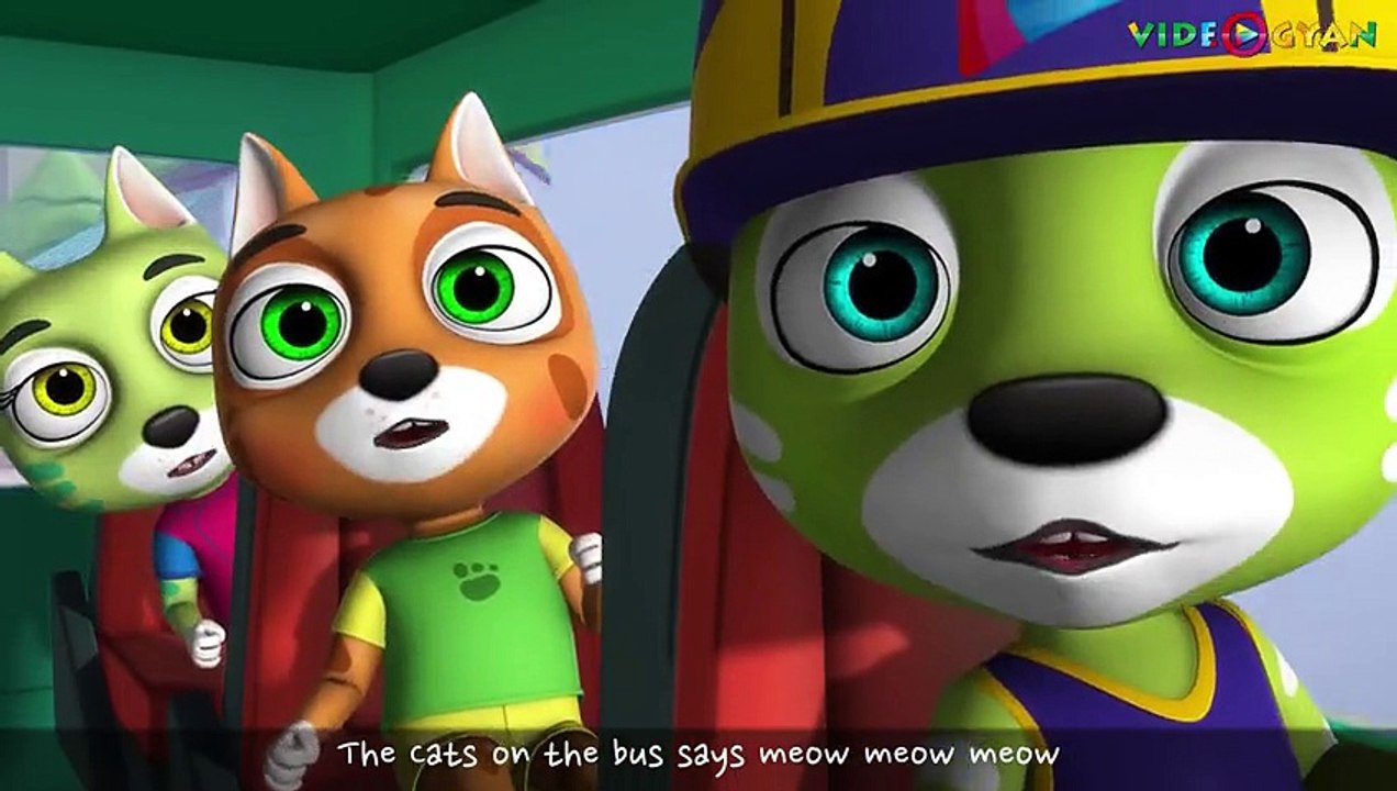 Wheels On The Bus Go Round And Round Nursery Rhyme | Kids Songs By Videogyan 3D Rhymes