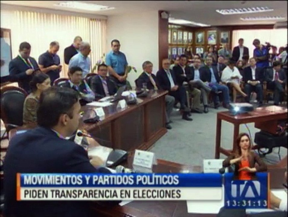 Movimientos y partidos políticos piden transparencia en elecciones