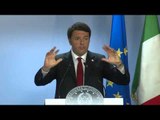 Bruxelles - Conferenza stampa di Renzi al termine del Consiglio europeo (18.12.15)