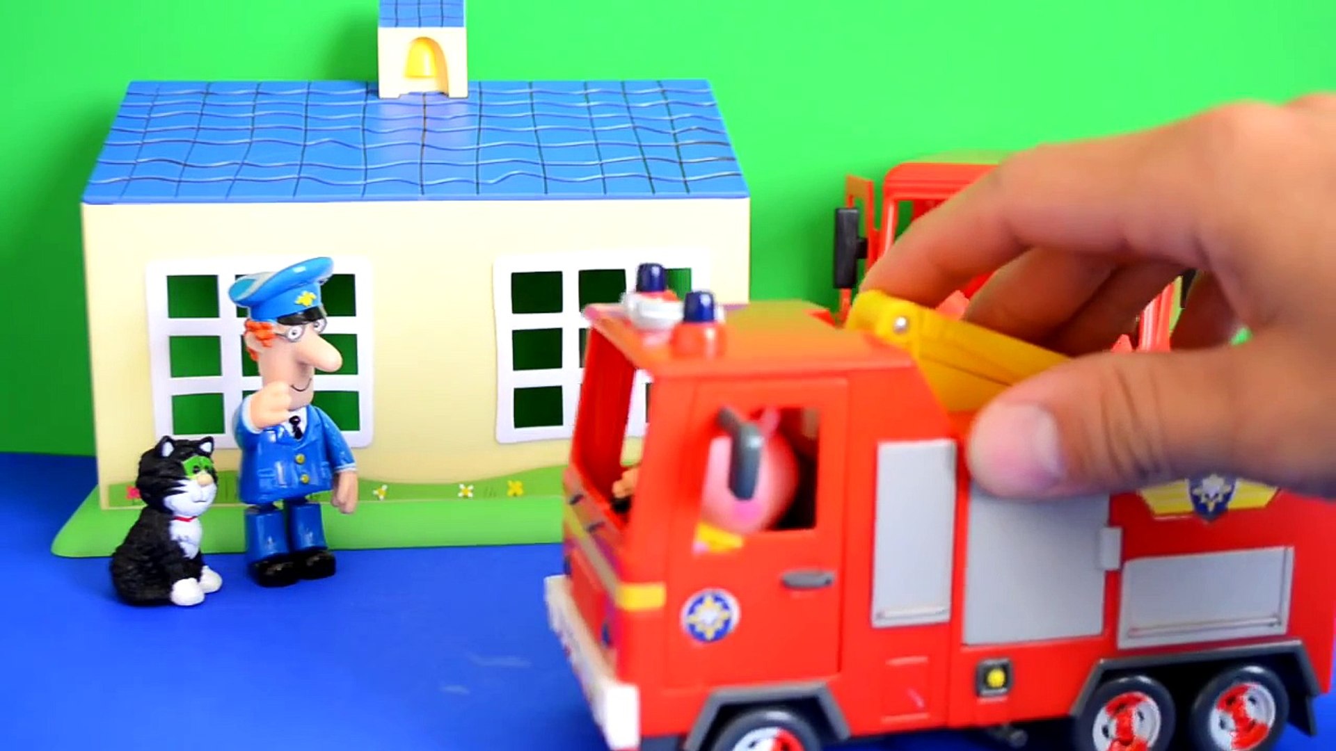⁣play-doh Fireman Sam Episode Peppa Pig Play-doh Postman pat Van Fire Fire Engine Story WOW