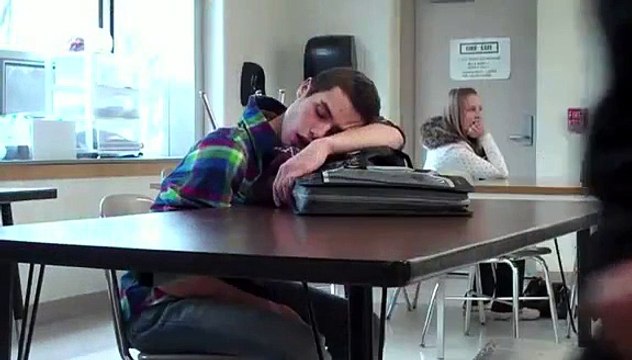 Teacher pranks sleeping student
