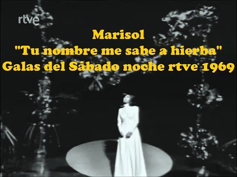 Marisol Tu nombre me sabe a hierba Galas sábado noche 1969 Joan Manuel Serrat (480p)