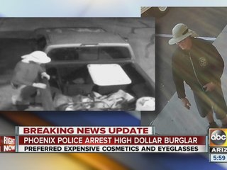 Phoenix police arrest high-end burglar