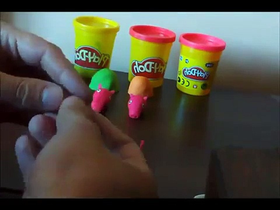 John Play-Doh peppa pig family Activity Case Using Mummy Daddy Disney collectoren Español
