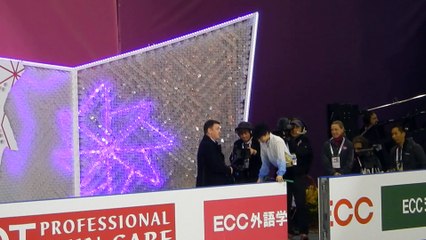 2015.12.10 SP（バラードNo1）演技後キスクラ　Yuzuru Hanyu