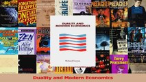 Read  Duality and Modern Economics Ebook Free