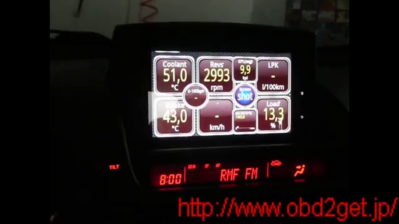 故障診断機RX8 GPS Tablet + Torque + OBD2