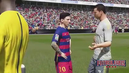 fifa fight . ronaldo vs messi 2016