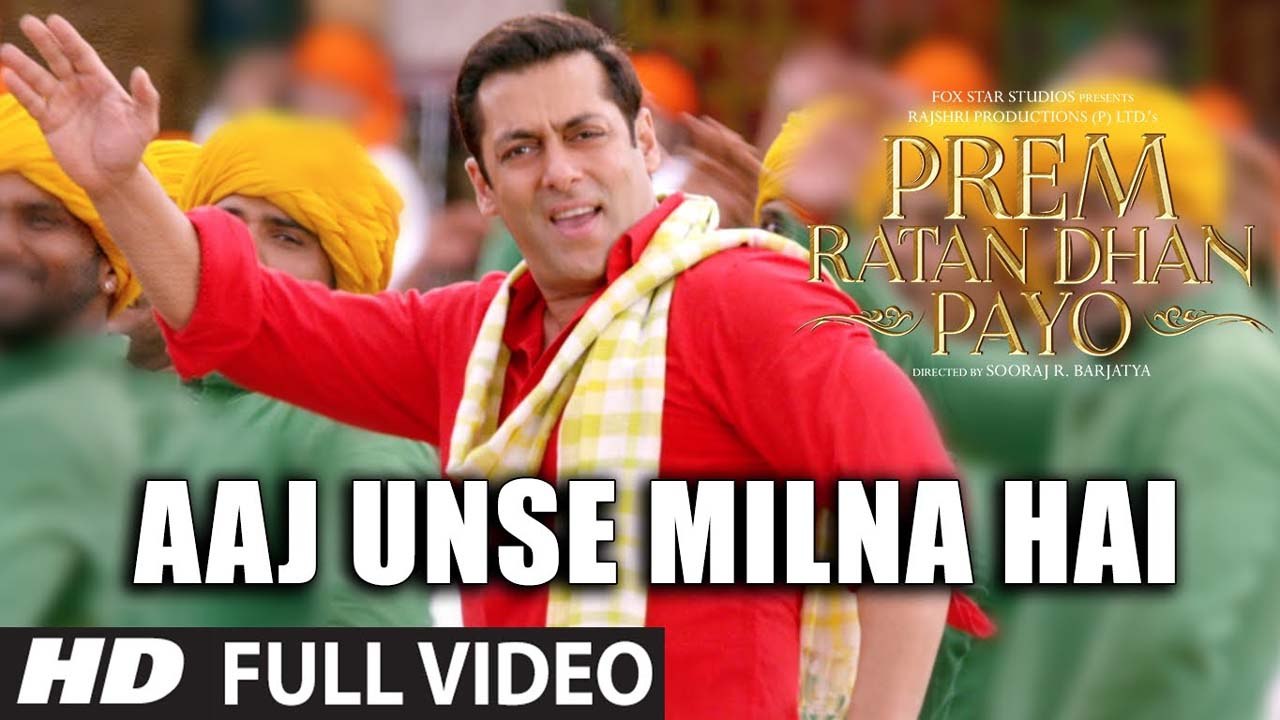 AAJ UNSE MILNA HAI Full Video Song - PREM RATAN DHAN PAYO SONGS 2015 - Salman Khan, Sonam Kapoor
