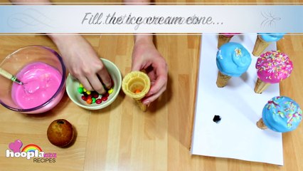 Home made Dessert For Kids - Ice Cream Cone Cupcakes