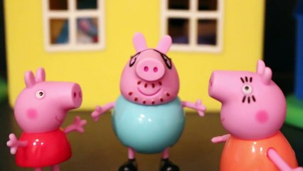 Peppa Pig Light Up Toys with Family George and Daddy with Mommy Pig Review by ToysReviewToys