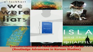 Read  Transformations in Twentieth Century Korea Routledge Advancese in Korean Studies Ebook Free
