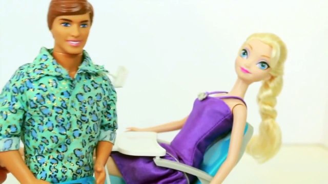 ELSA GOES TO THE DENTIST Disney Frozen Anna Barbie Parody Doctor Ken Toy AllToyCollector