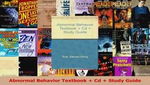 PDF Download  Abnormal Behavior Textbook  Cd  Study Guide Read Online