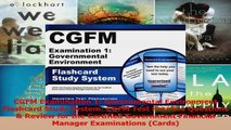 CGFM Examination 1 Governmental Environment Flashcard Study System CGFM Test Practice Download
