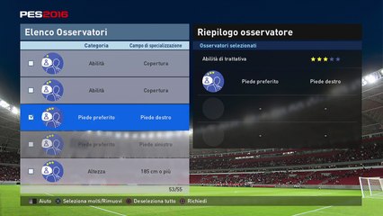 Pescare Ibra con osservatore piede destro