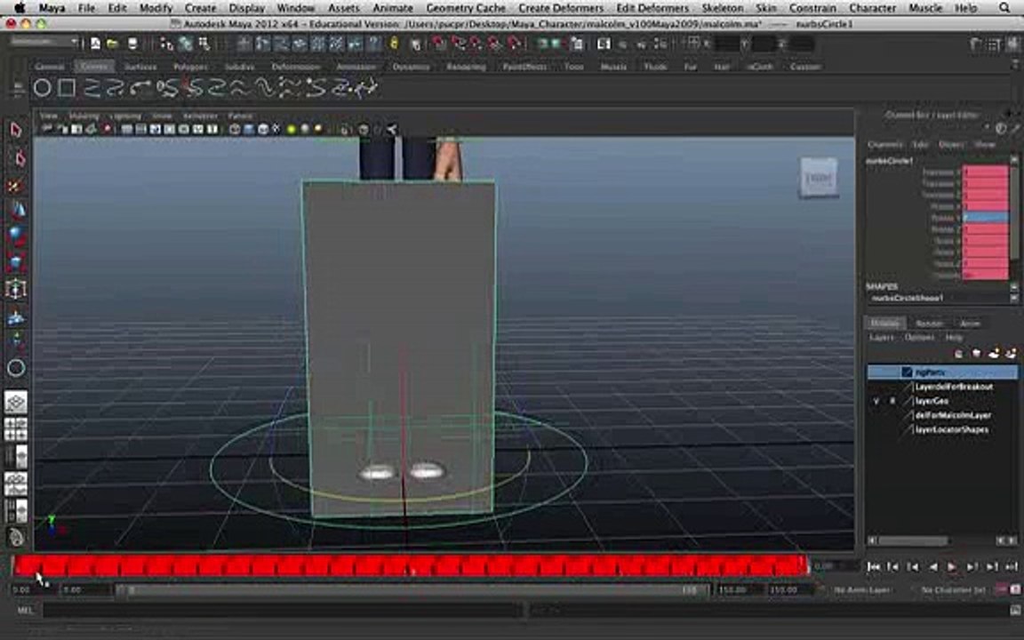 Aula De Animação 3d (maya) - Princípios Básicos Clip19-87
