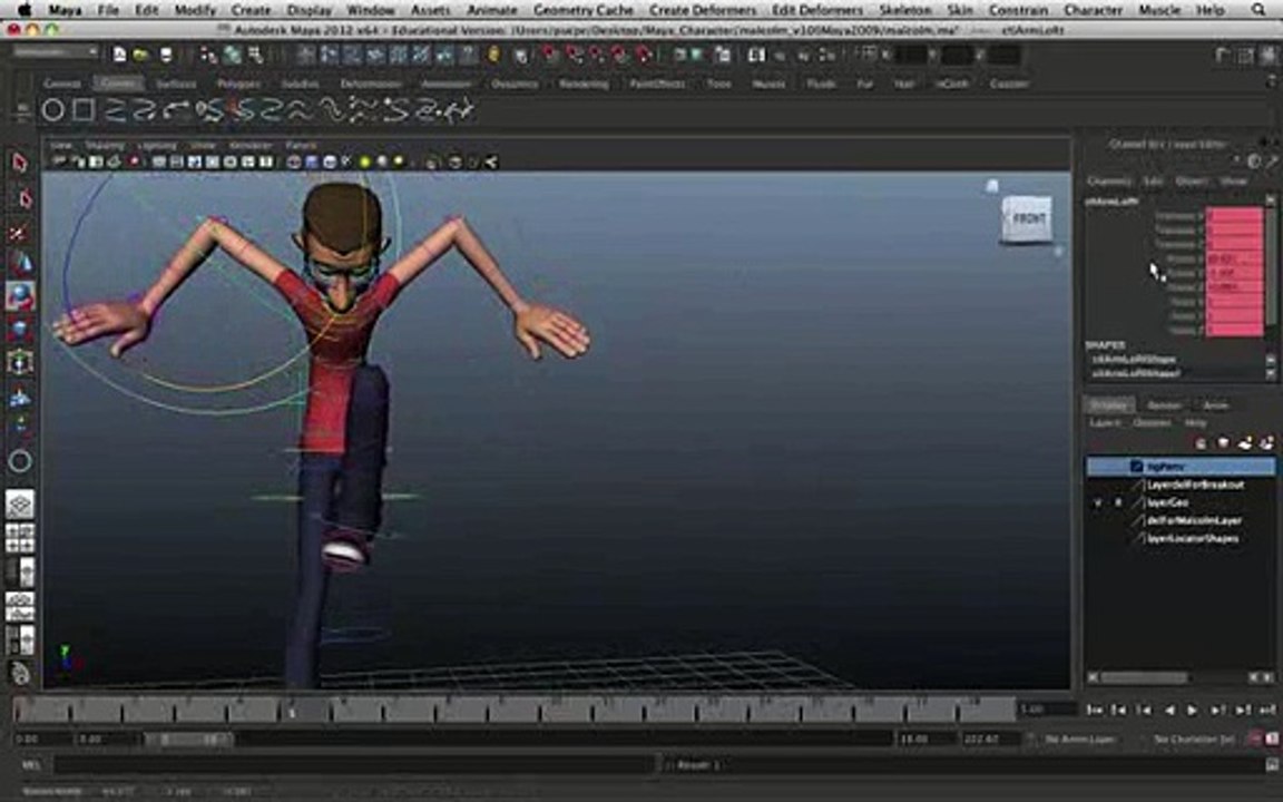 Aula De Animação 3d (maya) - Princípios Básicos Clip29-98