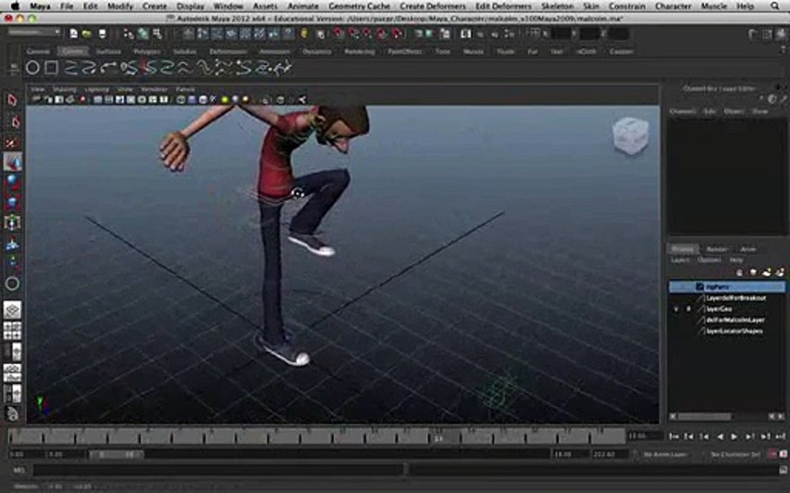 Aula De Animação 3d (maya) - Princípios Básicos Clip30-100