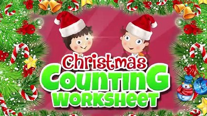 Fun Christmas Counting Worksheet for Kids 🎄 | Easy Number Practice Game
