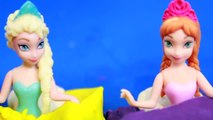 Play-Doh Sofia The First SLEEPOVER with DISNEY FROZEN Elsa & Anna Slumber Party Truth or Dare