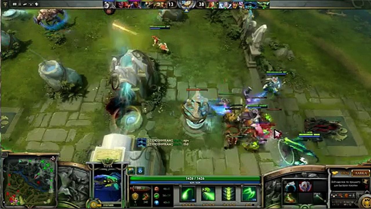 Dota 2 отлетел по пилотке bounced on his cap