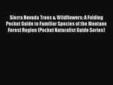 Sierra Nevada Trees & Wildflowers: A Folding Pocket Guide to Familiar Species of the Montane